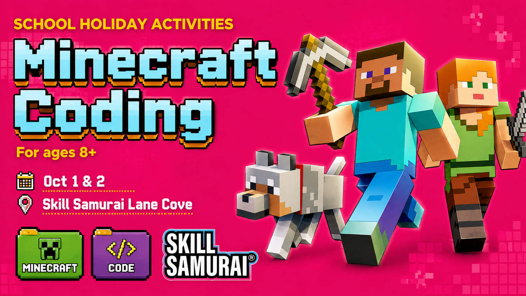 Minecraft Coding Camp: Code Your Own Custom Weapons & Power-Ups